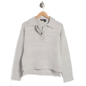 RDI Johnny Collar Sweater In Light Grey Mix
